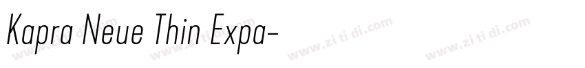 Kapra Neue Thin Expa字体转换